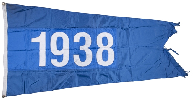 2015 Chicago Cubs "1938" Flag Flown at Wrigley Field